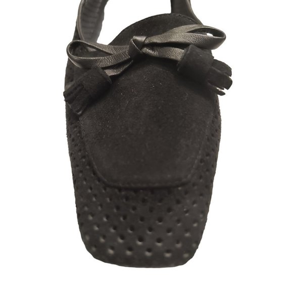 Stuart Weitzman Women Kitten Heel Pump Black suede Squared Toe 8.5M‎ - Picture 11 of 14